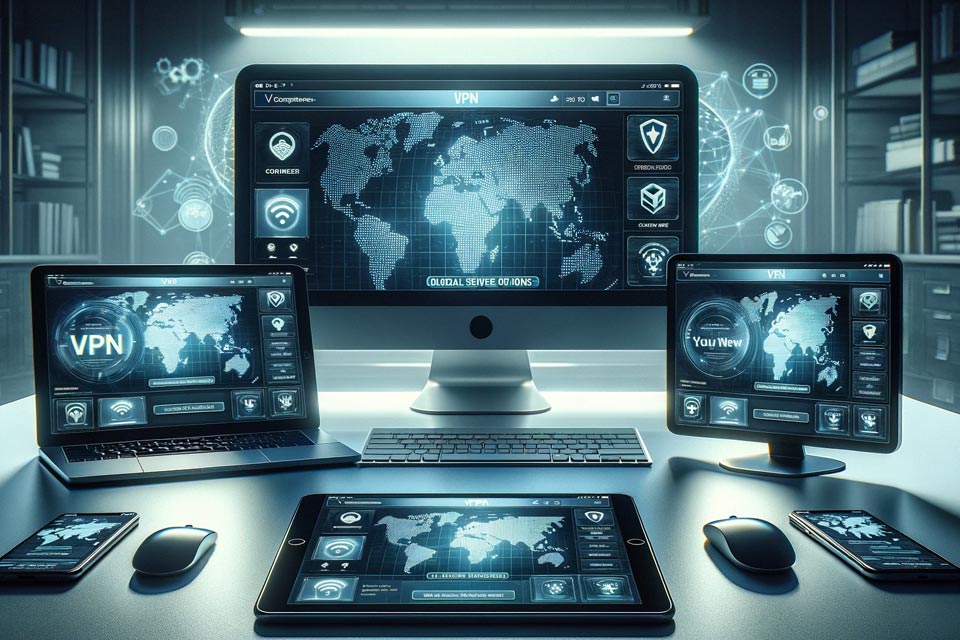 image illustrating the multi-platform compatibility of VPNs